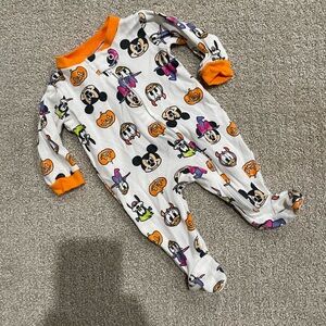 Disney Halloween Print Footie Newborn